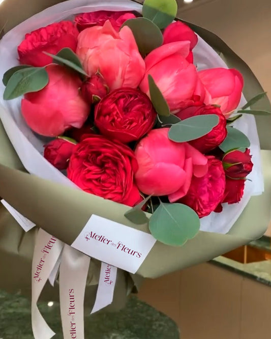 Rouge Élégance - Atelier des Fleurs